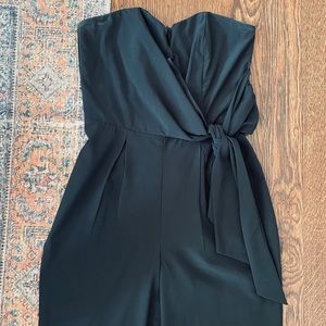 Black Strapless Jumpsuit